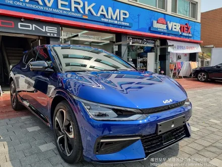 [인천레인보우] THE 2023 EV6 GT 전기차 - 레인보우 V90 썬팅 · 아이언가드 UE-10 유리막코팅 · PPF 3종 작업