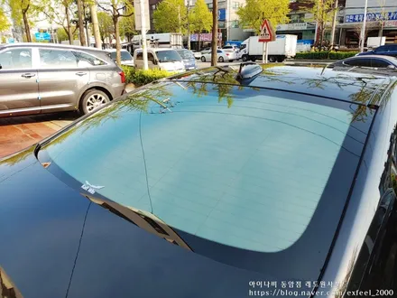[인천썬팅] BMW520i, 아이나비 칼트윈 반사필름 ER 썬팅작업