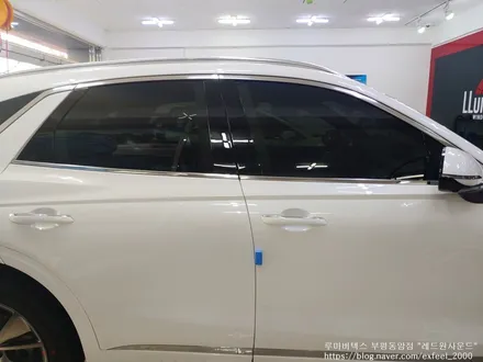 [인천썬팅] 2021 제네시스 GV70 루마 버텍스700 썬팅작업.