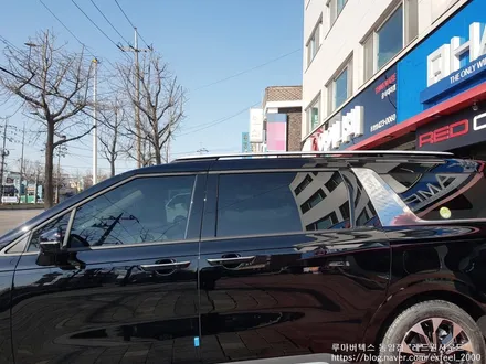[인천썬팅] THE 2022 카니발 KA4 신차패키지 - 루마 버텍스 900 700 썬팅  아이나비 블랙박스 QXD7000  PPF 2종 작업.