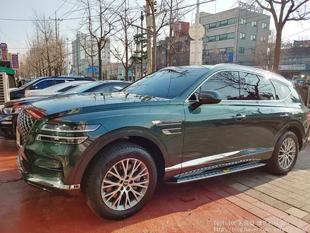 [인천썬팅] 제네시스 GV80 카디프그린 아이나비 칼트윈 LX 썬팅작업