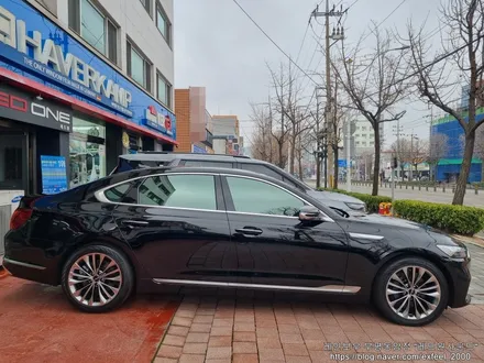 [인천썬팅] The 2023 K9 - 레인보우 V90 썬팅 · 아이나비 블랙박스 Z9000 · 아이언가드 UE-10 유리막코팅 작업