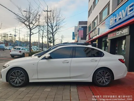 [인천썬팅] BMW320i 하버캠프 세라믹본드 썬팅작업.