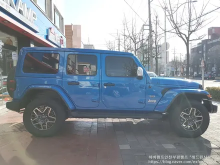 [인천썬팅] 2021 Jeep Wrangler 4xe 하버캠프 세라믹본드 썬팅 작업.