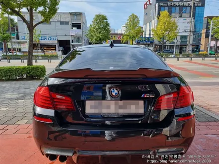 [인천하버캠프] BMW M5 - 하버캠프 세라믹본드 썬팅 재작업 · 아이나비 블랙박스 보조배터리 BAB-105 장착 작업