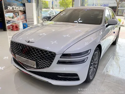 [인천썬팅] 제네시스 올뉴 G80, 아이나비 칼트윈 썬팅작업