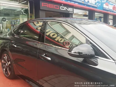 [인천썬팅] 소나타 DN8 - 아이나비 칼트윈 열차단필름 RX, 반사필름ER, 아이나비 블랙박스 Z3000PLUS 장착