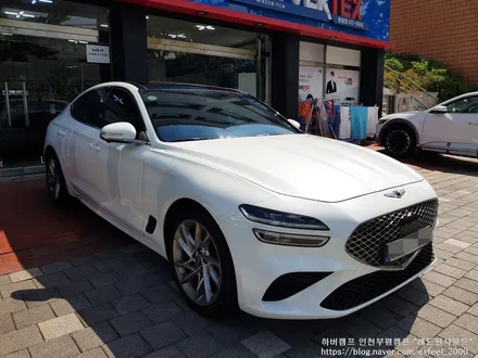 [인천썬팅] 제네시스 G70 하버캠프 세라믹본드 썬팅 재작업.