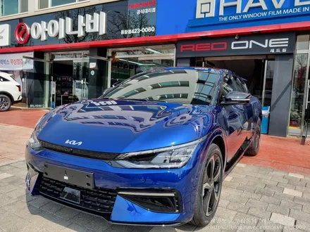 [인천레인보우] THE 2023 EV6 GT 전기차 - 레인보우 V90 썬팅 · 아이언가드 UE-10 유리막코팅 · PPF 3종 작업
