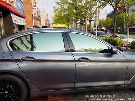 [인천썬팅] BMW 530d, BMW 520d 아이나비 반사필름 재작업
