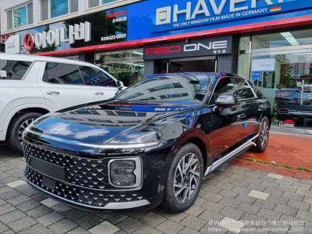 [인천썬팅] The all new 그랜져 GN7 - 레인보우 VS200 / V90 썬팅 · 아이나비 블랙박스 QXD8000 작업