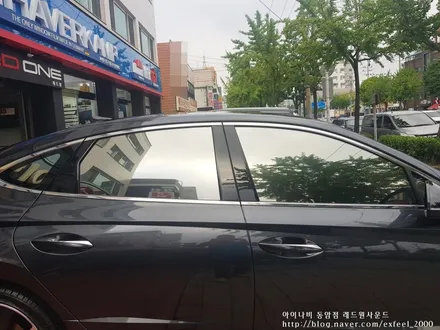 [인천썬팅] 소나타 DN8 - 아이나비 칼트윈 열차단필름 RX, 반사필름ER, 아이나비 블랙박스 Z3000PLUS 장착