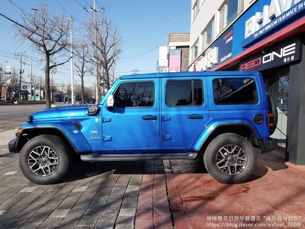 [인천썬팅] 2021 Jeep Wrangler 4xe 하버캠프 세라믹본드 썬팅 작업.