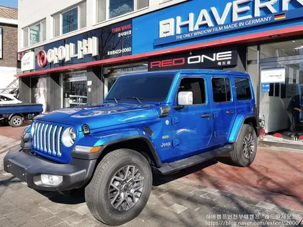 [인천썬팅] 2021 Jeep Wrangler 4xe 하버캠프 세라믹본드 썬팅 작업.