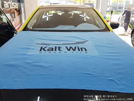 [인천썬팅] BMW520i, 아이나비 칼트윈 반사필름 ER 썬팅작업
