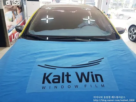 [인천썬팅] K3, 아이나비 칼트윈 반사필름 GR, ER 썬팅작업