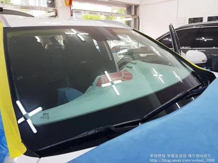 [인천썬팅] 더뉴 싼타페 페이스리프트, 루마 래티튜드 썬팅작업