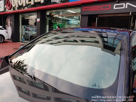 [인천썬팅] BMW 520D 아이나비 칼트윈 반사필름 ER 썬팅 재작업.