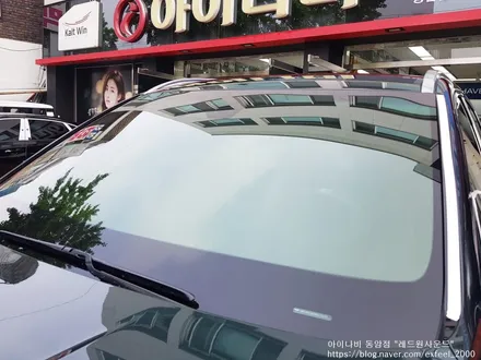 [인천썬팅] 카디프그린 제네시스 GV80 - 아이나비 칼트윈 ER 썬팅, 아이나비 블랙박스 Z5000PLUS 장착 작업.