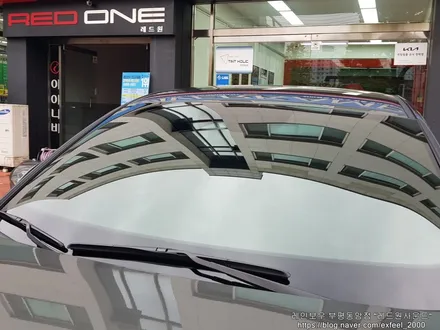 [인천썬팅] THE NEW 아반떼 CN7 - 레인보우 VS200 / V90 썬팅 · 아이나비 블랙박스 QXD8000 · PPF 4종 작업