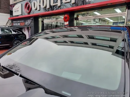 [인천썬팅] The 2023 K9 - 레인보우 V90 썬팅 · 아이나비 블랙박스 Z9000 · 아이언가드 UE-10 유리막코팅 작업