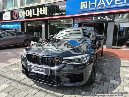 [인천썬팅] BMW M5 - 레인보우 VS200 / V90 썬팅 재작업 · 아이나비 QXD MEGA2 4채널 블랙박스 장착