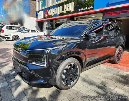 [인천썬팅] The Kia EV5 GT-line 롱레인지 신차패키지 - 하버캠프 세라믹본드 썬팅 · 아이언가드 UE-10 유리막코팅 · PPF 13종 작업