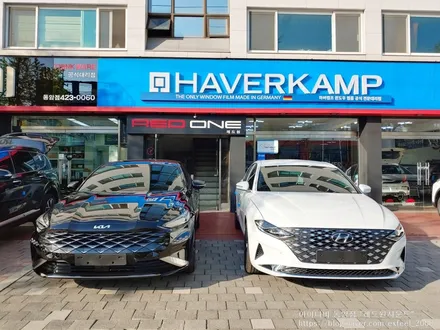 [인천썬팅] 2021 K8 신차패키지 작업 - 아이나비 칼트윈 RX 썬팅, 아이나비 블랙박스 Z5000PLUS, 코일매트 작업.