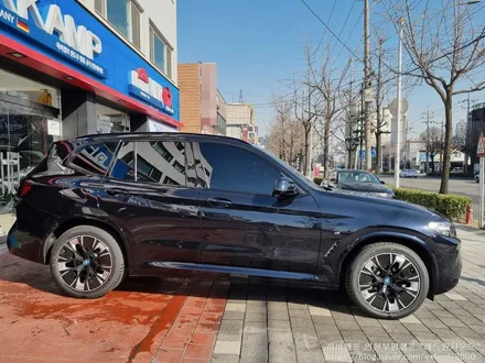 [인천하버캠프] M 카본 블랙 메탈릭 BMW iX3 전기차 - 하버캠프 세라믹본드 썬팅 PPF 6종 작업.
