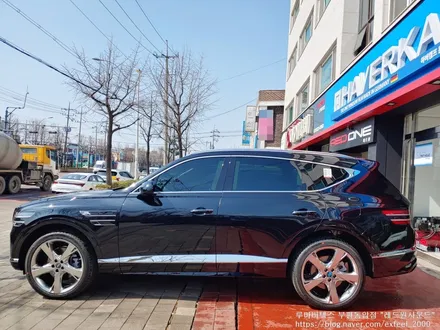 [인천썬팅] 제네시스 GV80 신차패키지 작업 - 루마 버텍스900썬팅, 파인드라이브 블랙박스 LX5000, 아이언가드 유리막코팅, PPF 4종 작업.