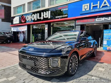 [인천썬팅] The all new 그랜져 GN7 - 레인보우 V90 썬팅 · 아이나비 블랙박스 Z9000 · 아이언가드 UE-10 유리막코팅 · PPF 4종 작업