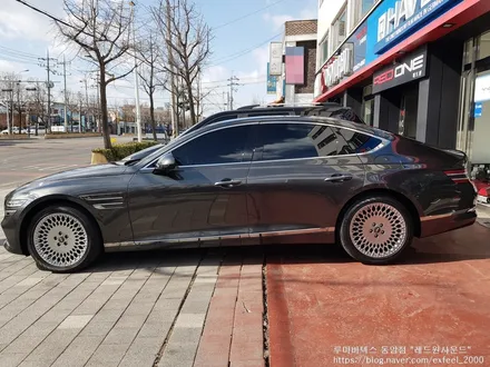 [인천썬팅] 제네시스 G80 신차패키지 - 루마 버텍스 900 래티튜드 썬팅 아이나비 블랙박스 QXD7000 아이언가드 유리막코팅 PPF 4종 작업.