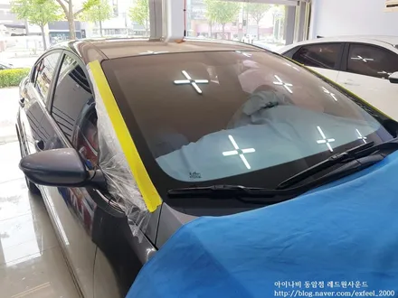 [인천썬팅] K3, 아이나비 칼트윈 반사필름 GR, ER 썬팅작업
