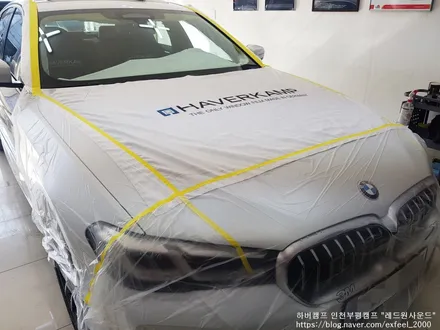 [인천썬팅] BMW 5시리즈 하버캠프 세라믹본드 썬팅작업.