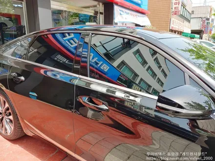 [인천썬팅] 2021 오로라 블랙 펄 K8 - 루마 버텍스 300 썬팅, 아이나비 블랙박스 Z5000PLUS, 아이언가드 유리막코팅, 코일매트, 도어컵 PPF 작업.