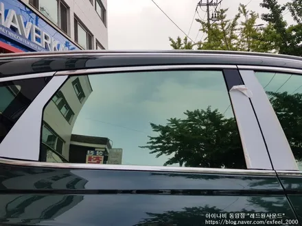 [인천썬팅] 카디프그린 제네시스 GV80 - 아이나비 칼트윈 ER 썬팅, 아이나비 블랙박스 Z5000PLUS 장착 작업.