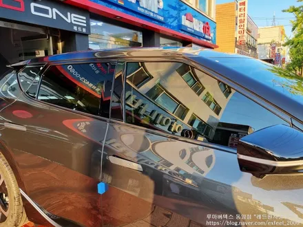 [인천썬팅] 기아 전기자동차 EV6 - 루마 버텍스 300 썬팅, 아이나비 블랙박스 Z5000PLUS, 보조배터리 아이볼트미니 BAB-55, 코일매트, 도어컵 PPF 작업.