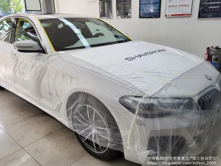[인천하버캠프] BMW 520i 신차패키지 - 하버캠프 세라믹본드 썬팅 · 아이언가드 UE-10 유리막코팅 · PPF 7종 작업