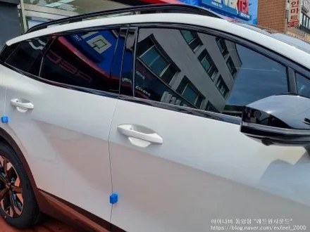 [인천썬팅] THE 2023 스포티지 - 루마 버텍스 700 썬팅 · 유라이브 Q7000 페달 블랙박스 · PPF 3종 · 코일매트 작업
