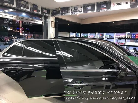 G90과 어울리는 루마 명품썬팅 래티튜드 작업