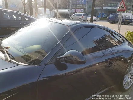 [인천썬팅] 포르쉐 911카레라S 루마 시러스 썬팅, 아이나비 블랙박스 QXD5000 장착 작업.