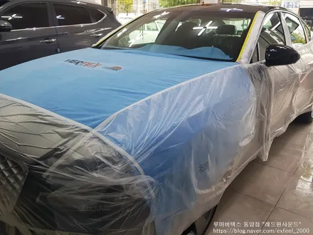 [인천썬팅] 제네시스 G80, 루마 버텍스 900 썬팅 작업.