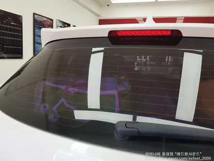 [인천아이나비] 싼타페 DM 아이나비 칼트윈 반사필름 ER 썬팅 재작업