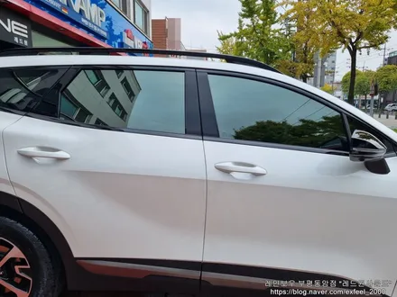 [인천썬팅] THE 2024 스포티지 NQ5 - 레인보우 V90 썬팅 · 아이나비 블랙박스 QXD1 · 만도 애프터블로우 · 아이언가드 UE-10 유리막코팅 · PPF 2종 작업