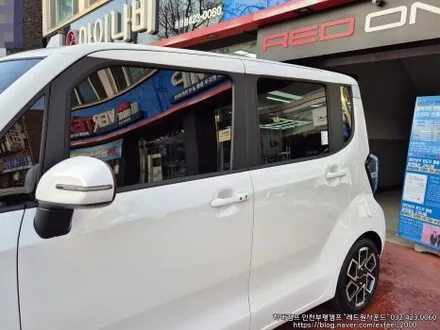 [인천썬팅] The 2025 레이 - 하버캠프 세라믹본드 썬팅 · 아이나비 블랙박스 Z9500 wi-fi 에디션 · PPF 6종 작업