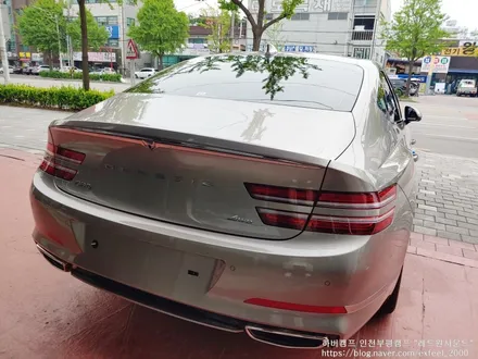 [인천썬팅] 골드코스트실버 제네시스 G80 신차패키지 작업 - 하버캠프 세라믹본드 썬팅, 아이나비 블랙박스 QXD5000, 보조배터리 아이볼트미니BAB-55, PPF 5종 작업.