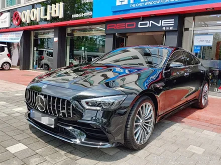 [인천썬팅] 메르세데스 벤츠 GT43 AMG - 하버캠프 세라믹본드 썬팅, 블랙박스 보조배터리 케어셀 CX6A 장착 작업.