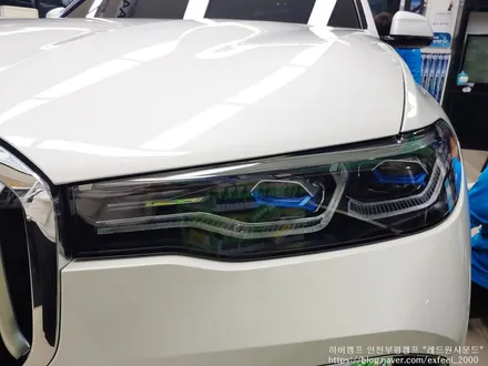 [인천썬팅] BMW X7 40d 신차패키지 작업 - 하버캠프 세라믹본드 썬팅, 아이나비 블랙박스 QXD5000, 에코파워팩  차저시리즈 12C 라이트 도어엣지 BC필러 PPF 작업