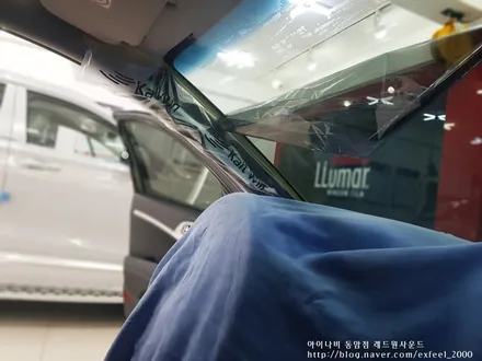[인천썬팅] 제네시스 G70, 아이나비 칼트윈 반사필름 썬팅재작업.