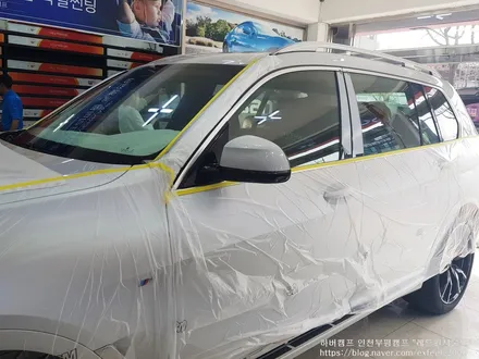 [인천썬팅] BMW X7 40d 신차패키지 작업 - 하버캠프 세라믹본드 썬팅, 아이나비 블랙박스 QXD5000, 에코파워팩  차저시리즈 12C 라이트 도어엣지 BC필러 PPF 작업